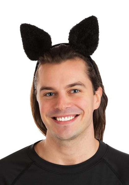 Fuzzy Bat Costume Ear Headband - US 3168