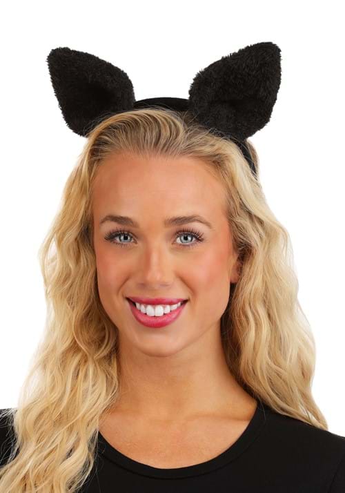 Fuzzy Bat Costume Ear Headband - US 3168