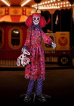 5.25FT Gabby the Grisly Clown Animated Decoration - Scream Saver - US 1752
