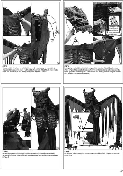 6.5FT Galthax the Underworld Demon Animatronic Halloween Decoration - US 3045