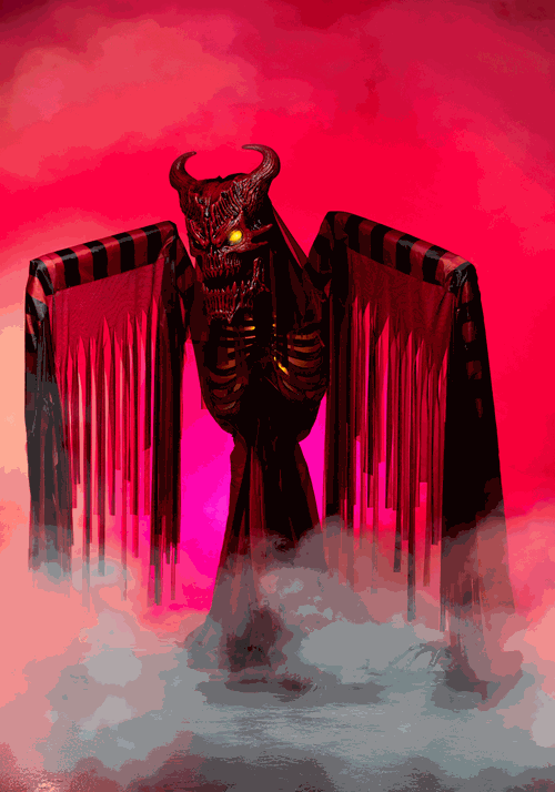 6.5FT Galthax the Underworld Demon Animatronic Halloween Decoration - US 3045