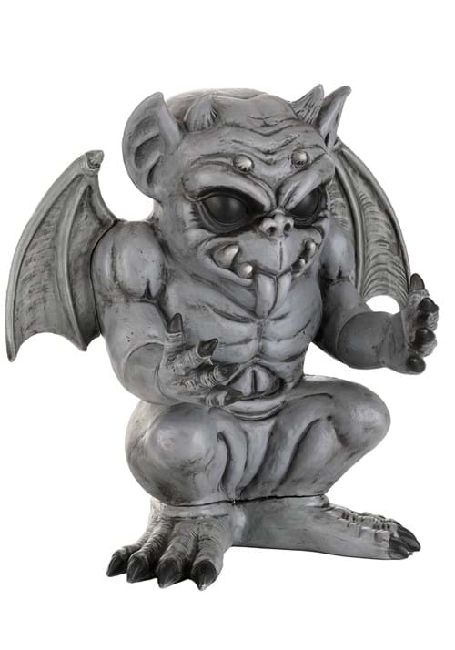21-Inch Gargoyle Candy Bowl Holder Decoration - US 9355