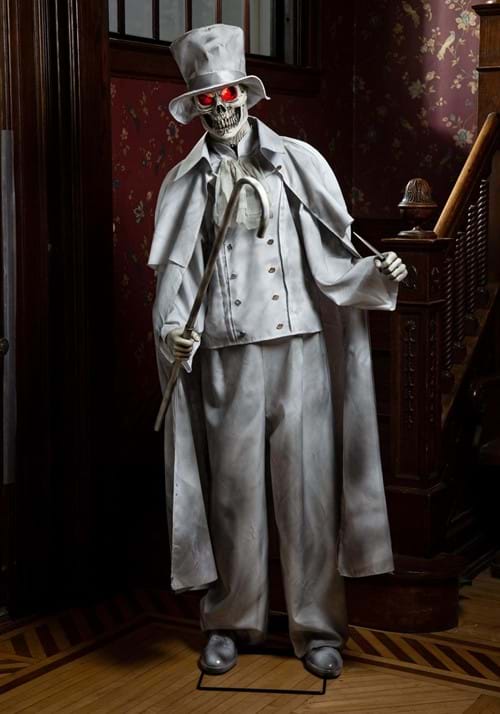 7FT Animated Ghostly Gentleman Jack Halloween Decoration - US 5984