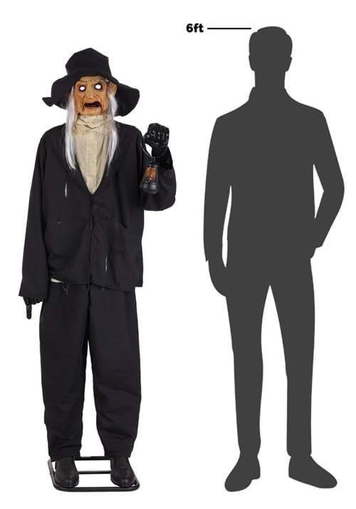 6FT Ghastly Gravedigger Animatronic Decoration - Tekky - US 5913