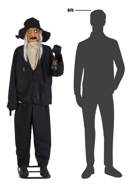 6FT Ghastly Gravedigger Animatronic Decoration - Tekky - US 5913