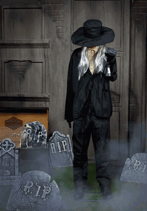 6FT Ghastly Gravedigger Animatronic Decoration - Tekky - US 5913