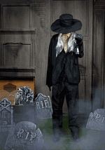 6FT Ghastly Gravedigger Animatronic Decoration - Tekky - US 5913
