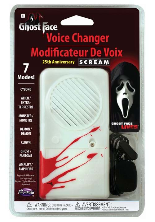 25th Anniversary Ghost Face Deluxe Voice Changer - US 7434