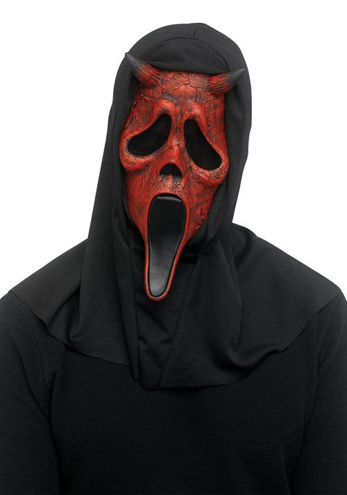 Adult Ghost Face Aged Devil Face Costume Mask - US 4926