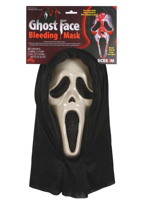 Adult Ghost Face Bleeding Mask - US 8477