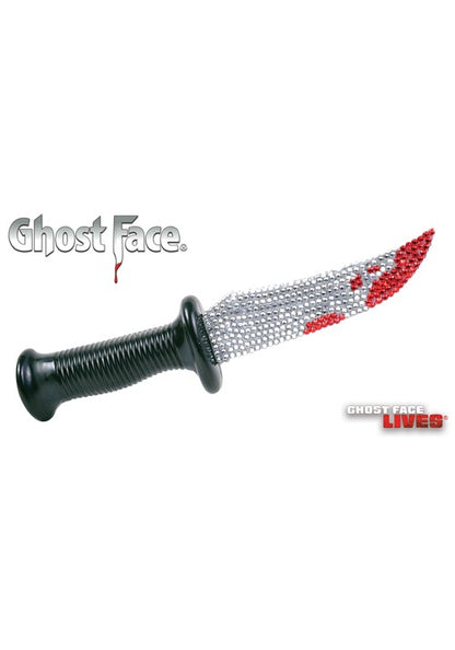 10.5-Inch Ghost Face Bling Knife Accessory - US 3925