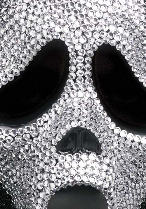 Women's Ghost Face Costume Bling Mask - US 3647