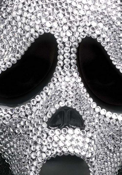Women's Ghost Face Costume Bling Mask - US 3647