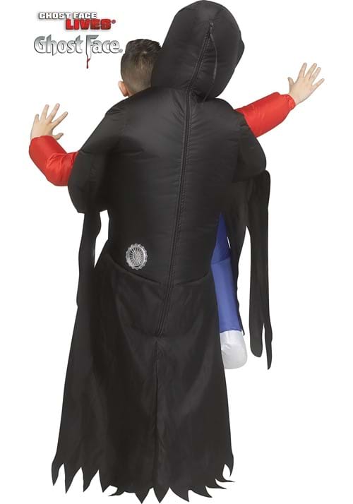 Inflatable Ghost Face Piggyback Costume for Kids - US 7860