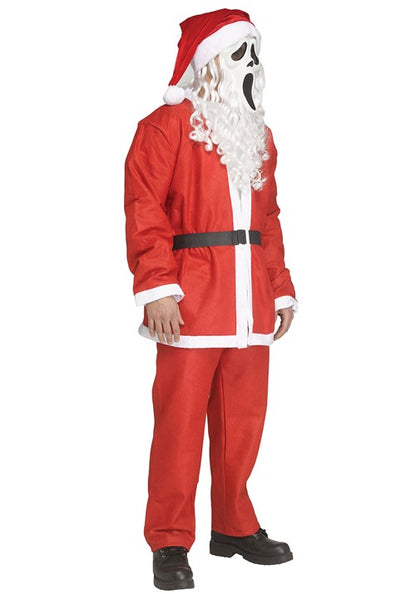 Plus Size Ghost Face Santa Pub Crawl Costume for Men - US 5198