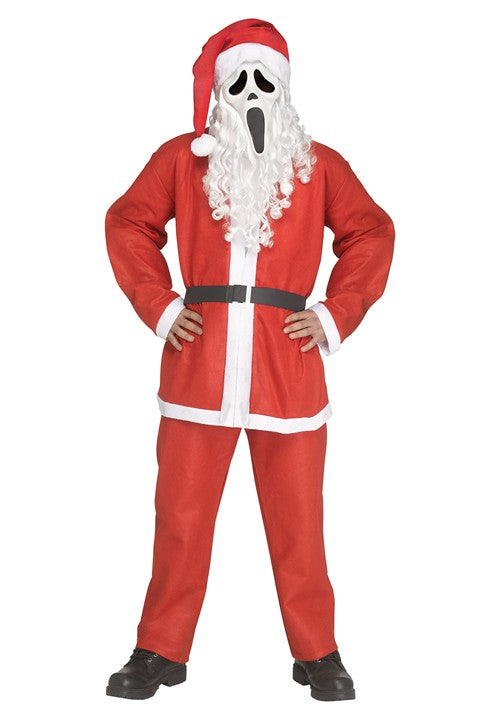 Plus Size Ghost Face Santa Pub Crawl Costume for Men - US 5198