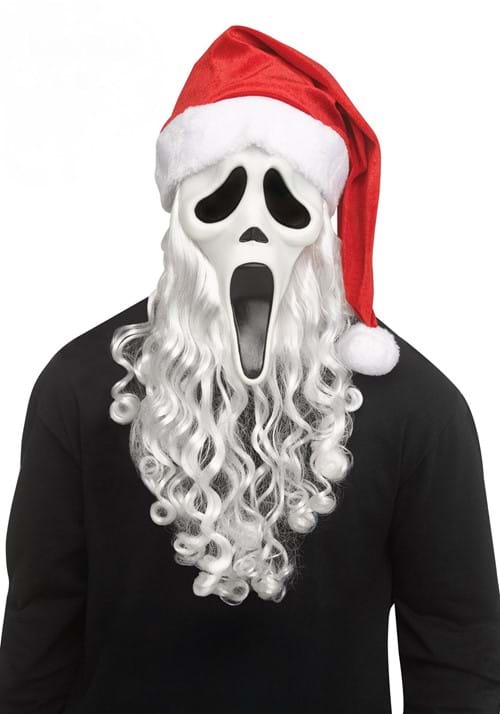Adult Ghost Face Santa Costume Mask - US 9790