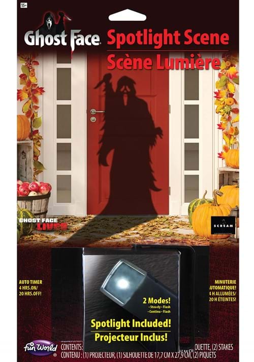 Ghost Face Silhouette with Spotlight Decoration - US 9535