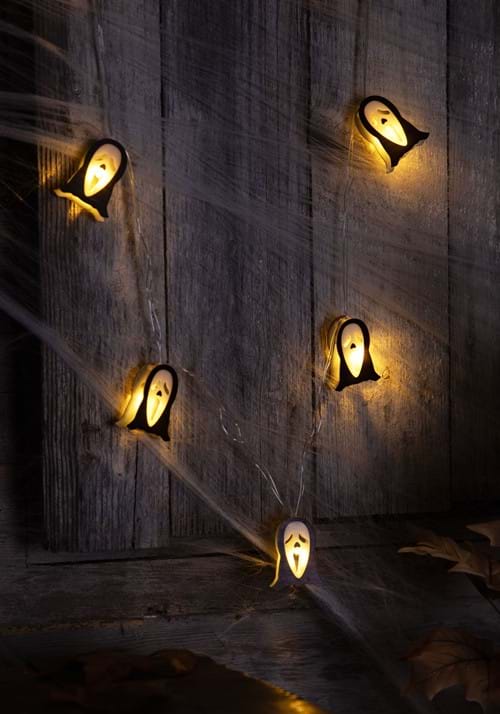 String of 10 Ghost Face Lights Decoration - US 6334