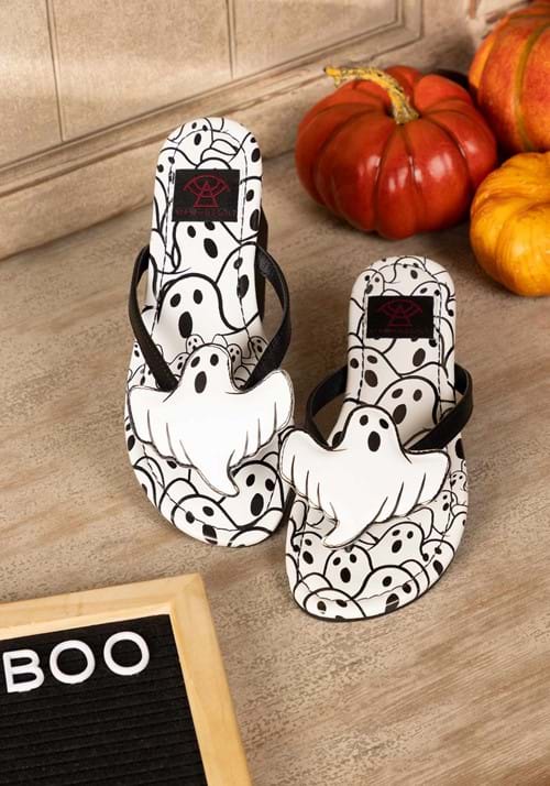 Ghost Icon Slip On Sandals - US 1848