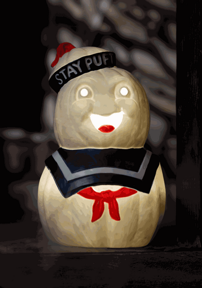 12-Inch Ghostbusters Light Up Stay Puft Pumpkin Decoration - US 1125