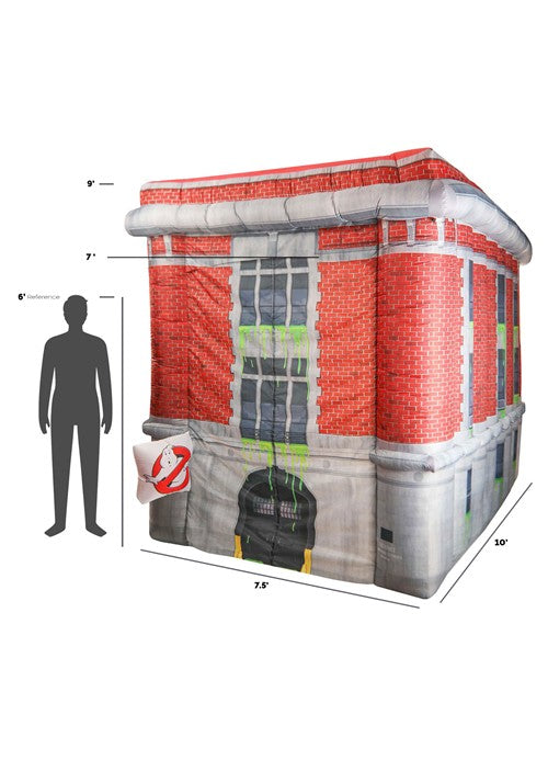 9FT Ghostbusters Inflatable Firehouse Halloween Decoration - US 4075