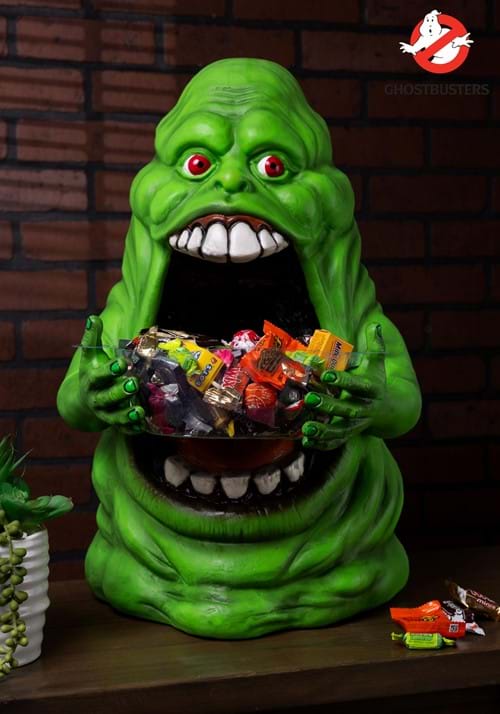 21.5-Inch Ghostbusters Slimer Candy Bowl Decoration - US 8785