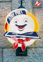 14-Inch Ghostbusters Stay Puft Porch Light Cover Halloween Decoration - US 7657