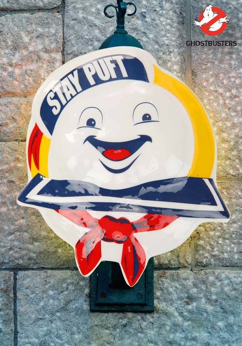 14-Inch Ghostbusters Stay Puft Porch Light Cover Halloween Decoration - US 7657