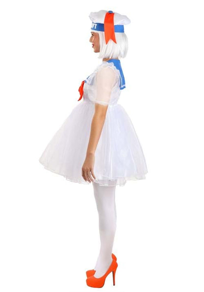 Ghostbusters Stay Puft Costume Dress for Women - US 4044