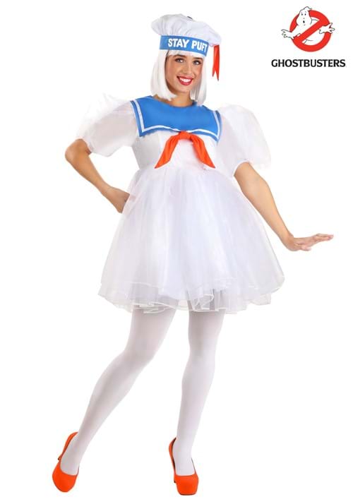 Ghostbusters Stay Puft Costume Dress for Women - US 4044
