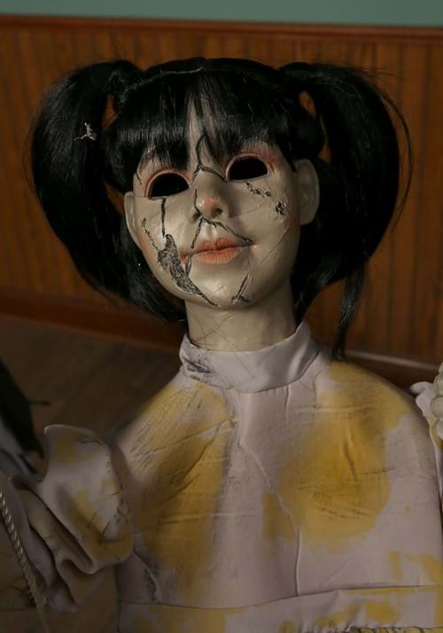 6FT Animated Ghostly Go Round with 3 Dolls Halloween Decoration - US 7156