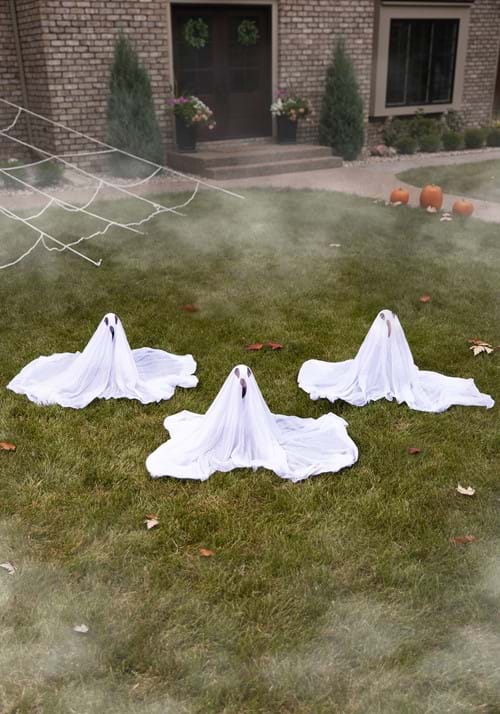 30-Inch Set of 3 White Ghostly Lawn Decoration - US 1213