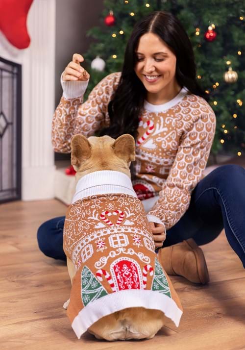 Gingerbread Pet Holiday Sweater - US 7674