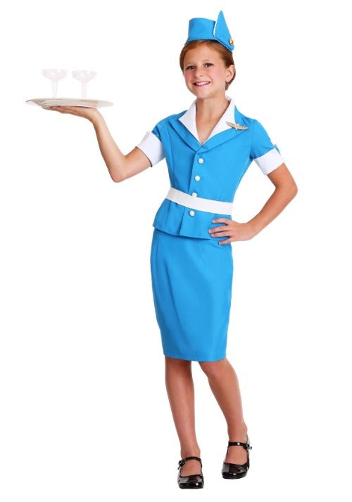 Girl's Flight Attendant Costume - US 7352