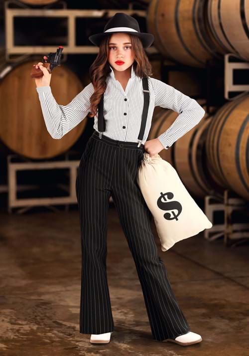 1920s Gangster Lady Costume for Girls - US 5719