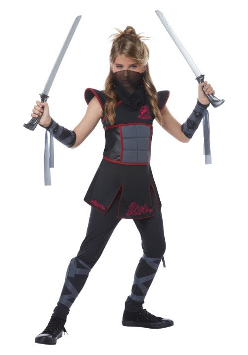 Black Ninja Costume for Girls - US 5984