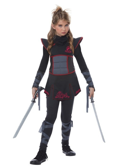 Black Ninja Costume for Girls - US 5984