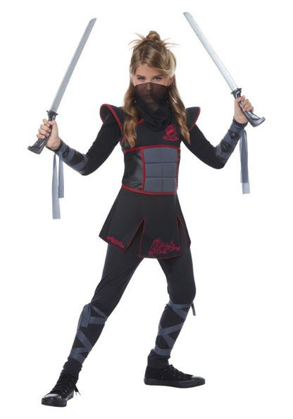 Black Ninja Costume for Girls - US 5984
