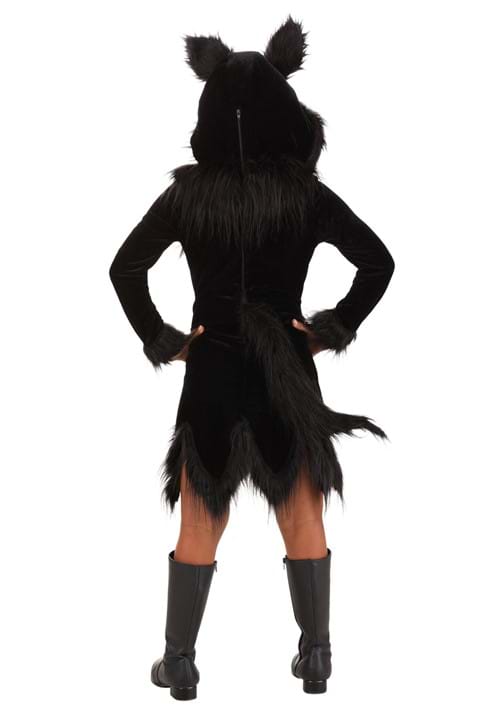 Black Wolf Costume for Girls - US 2587