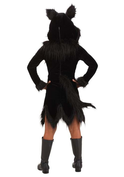 Black Wolf Costume for Girls - US 2587
