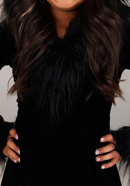 Black Wolf Costume for Girls - US 2587