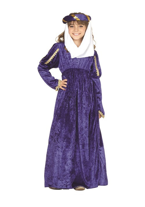 Girl's Blue Renaissance Princess Costume Dress - US 3220
