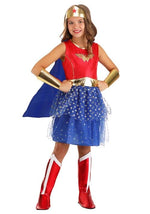 Caped Wonder Woman Costume for Girls - US 3011