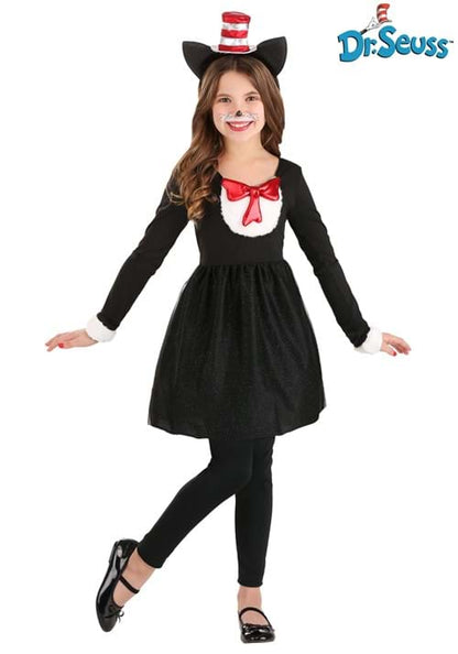 Girls Cat in the Hat Costume - US 1800