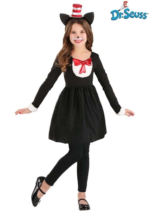 Girls Cat in the Hat Costume - US 1800