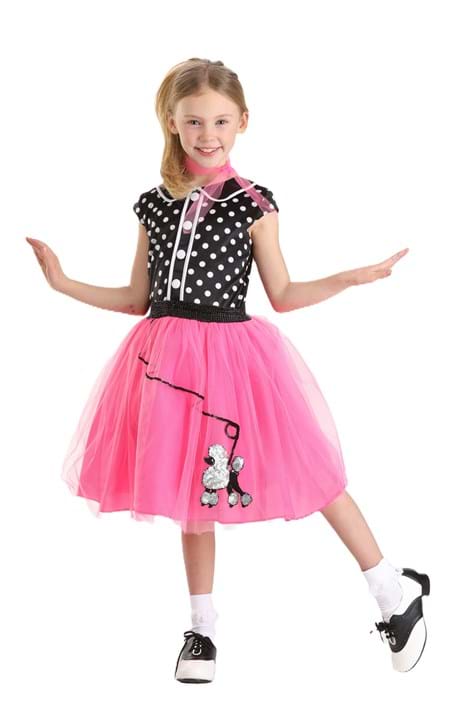 Retro 50s Sock Hop Costume for Girls - US 4009