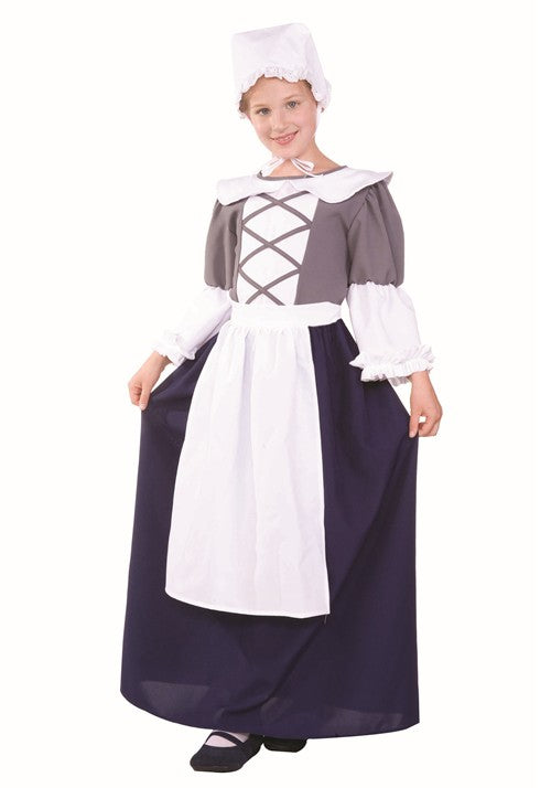 Girl's Colonial Peasant Costume Dress - US 4954
