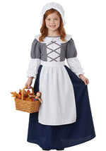 Girl's Colonial Peasant Costume Dress - US 4954