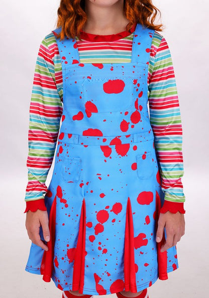 Girl's "Come Play" Killer Doll Costume - US 9483